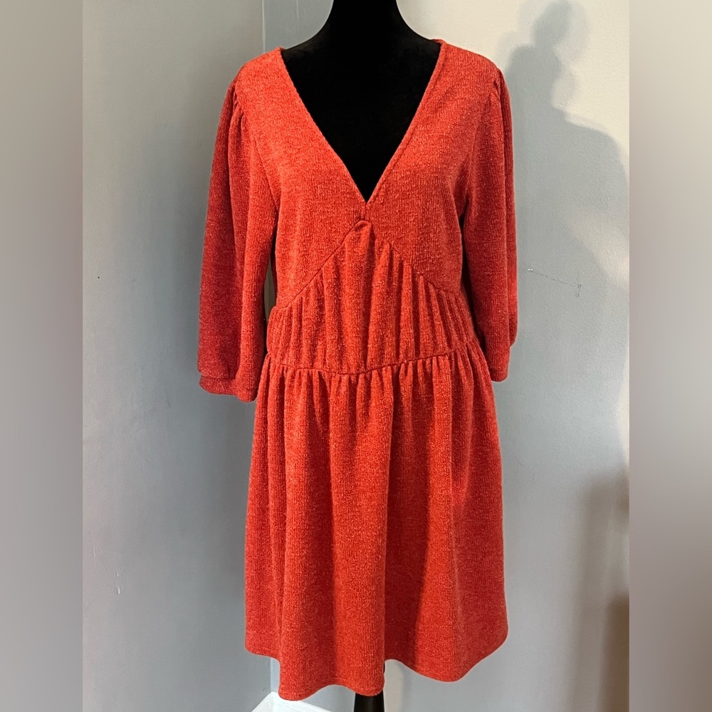 Anthropologie Ro & De Stella Sweater Dress Women's Size M Knit Boho Ribbed